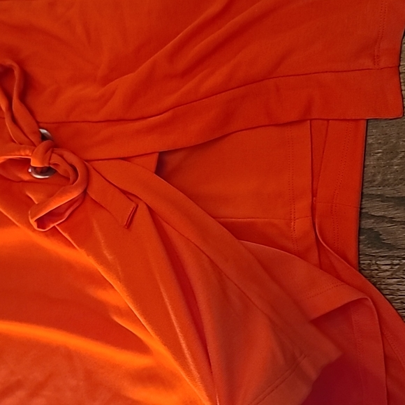 VENUS Vibrant orange grommet detail dress - Picture 2 of 10